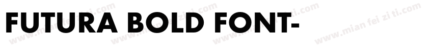 FUTURA BOLD FONT字体转换